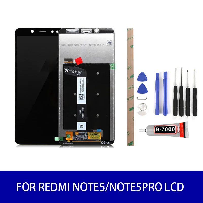 ЖК-дисплей для RedMi Note5/Note5 Pro высокой яркости сенсорная панель дигитайзер в сборе