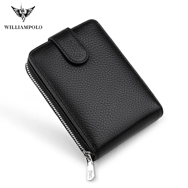 Короткий кошелек WILLIAMPOLO мужской из натуральной кожи повседневный