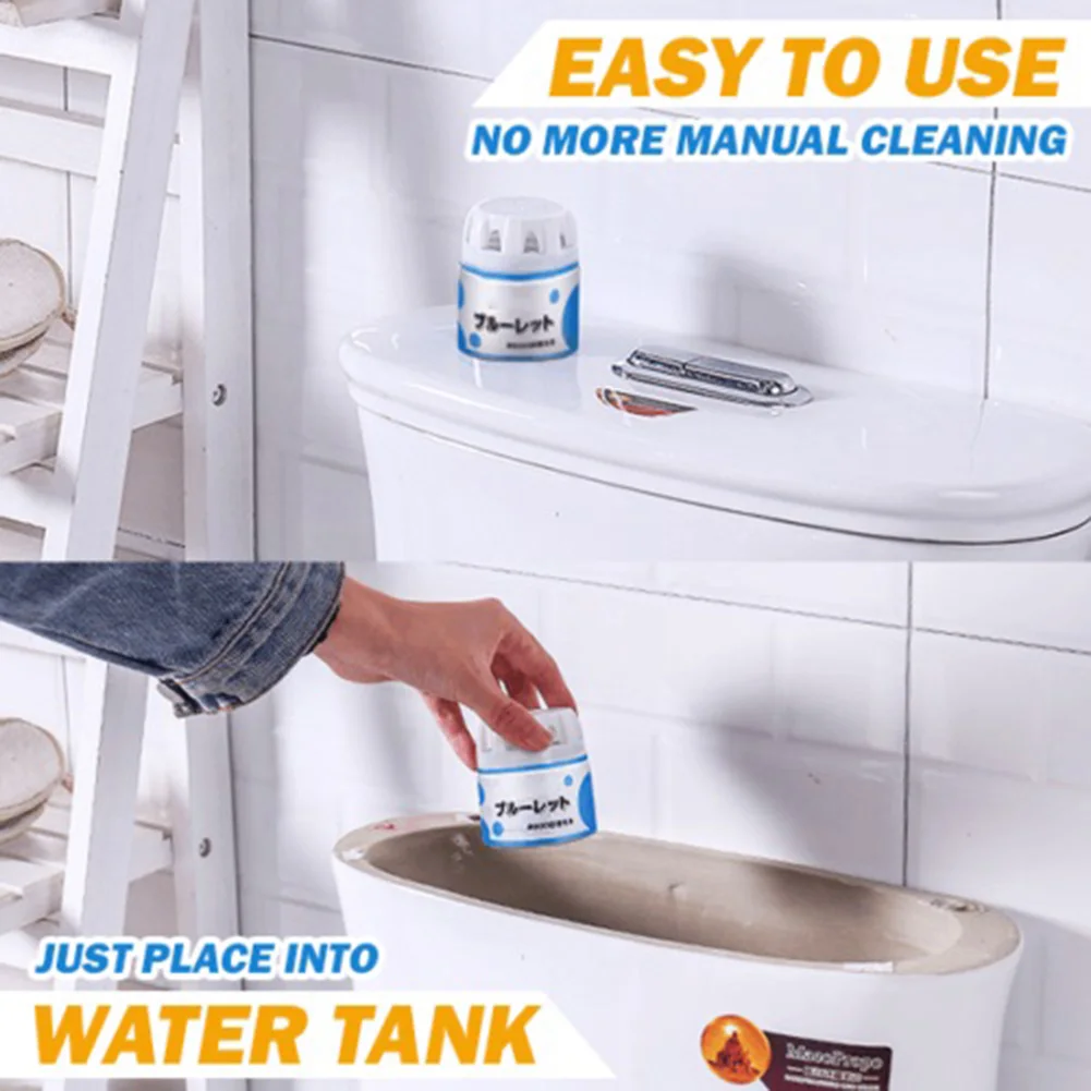 Вспенивающие очистители Autoile автоматический очиститель для туалета Magic Flush Bottled Helper Blue Bubble P7Ding