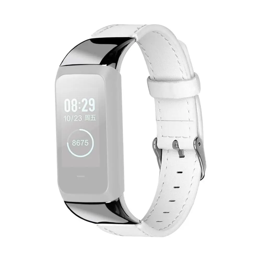 Кожаный ремешок для наручных часов ремешок с пряжкой для Amazfit COR 2 часы Смарт часы браслет для ношения Аксессуары#824 - Цвет: K