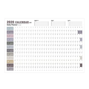 

2020 Wall Calendar Year Planner Daily Plan Paper Weekly Monthly Agenda Schedule for Office School Home office supply