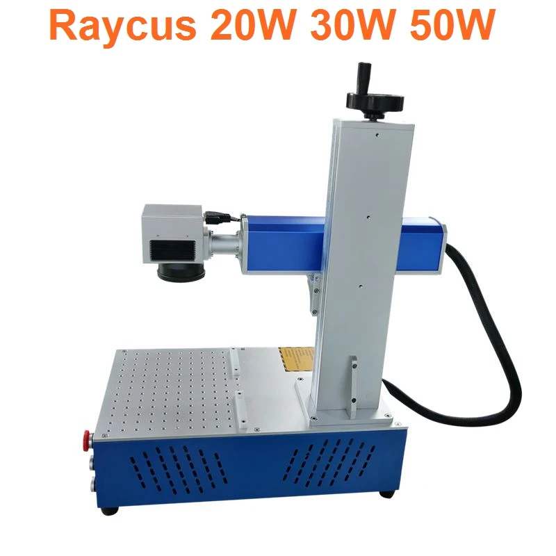 

20W 30W 200x200mm all in one fiber laser marking machine Raycus laser source for stainless steel CNC best price