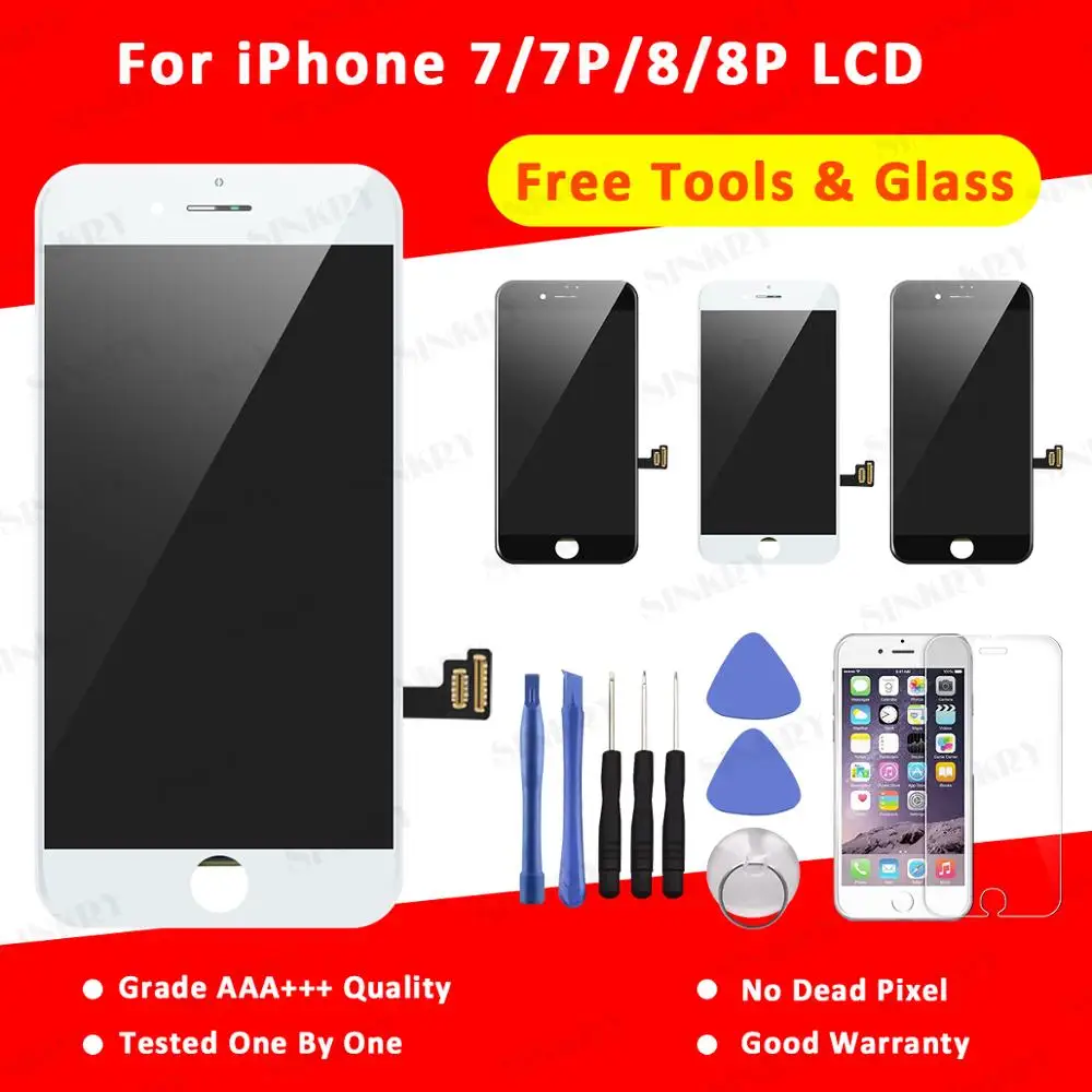 Сменный ЖК экран класса AAA для iPhone 7 8 Plus 1 шт.|Экраны мобильных телефонов| |