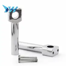 Для Harley Suzuki абсолютно мотоцикл " Хромированная Заготовка 1" Ручка Бар Руль стояк Набор 1 пара