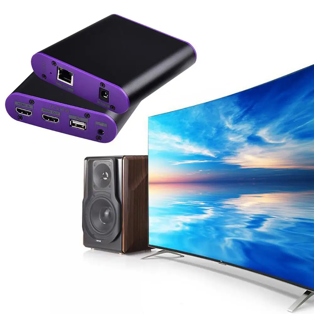 CAT872KVM HDMI передатчик и приемник Удлинитель Ethernet cat5e/6 plus/7 для глубокий цвет 3D EDID Dobly DTS