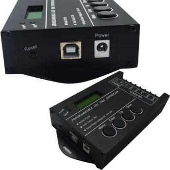 

DC12-24V TC420 Time Programmable RGB 1.4 LED Display Controller Timer 5 Channel