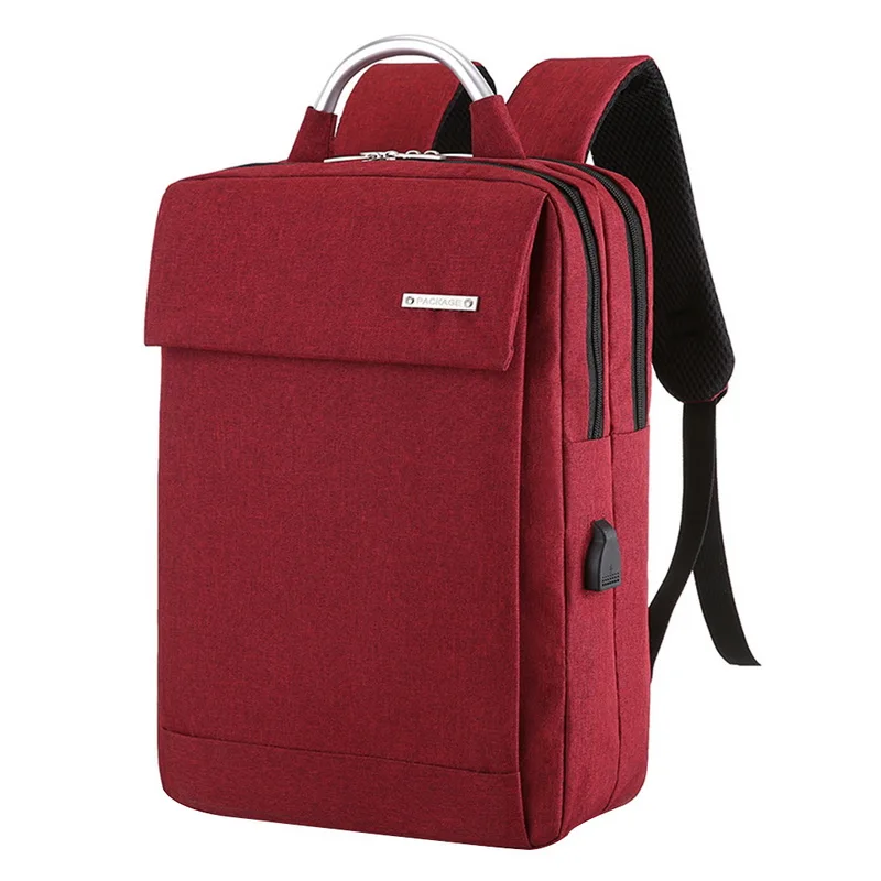 wine red 2 Рюкзак для ноутбука с usb зарядкой 15,6, 16 дюймов, противоугонная сумка для женщин и мужчин, школьные сумки для девочек-подростков, рюкзак для колледжа и путешествий, Нейлоновый, Прямая поставка - Цвет: wine red 2