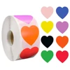 100-500 шт. хромо-наклейки для Цвет код точечные наклейки 1 дюйм круговой красный, белый, желтый, голубой, розовый, фиолетовый, черный, канцелярские принадлежности, Stickers1 ► Фото 2/5