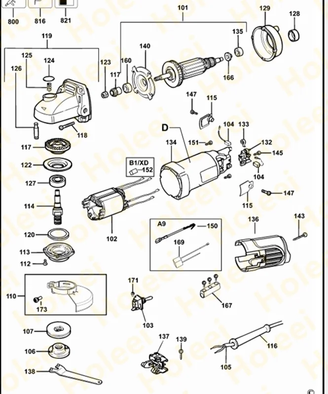 Фланец прокладки для DEWALT D28108 D28127 D28128 D28129 D28151 D28152 D28153 D28154 D28155 D28156 D28157 DW401 DW401K 401622