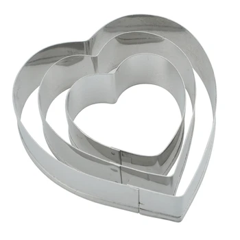 

Heart Cut Outs/Heart Cookie Cutters,Set of 3