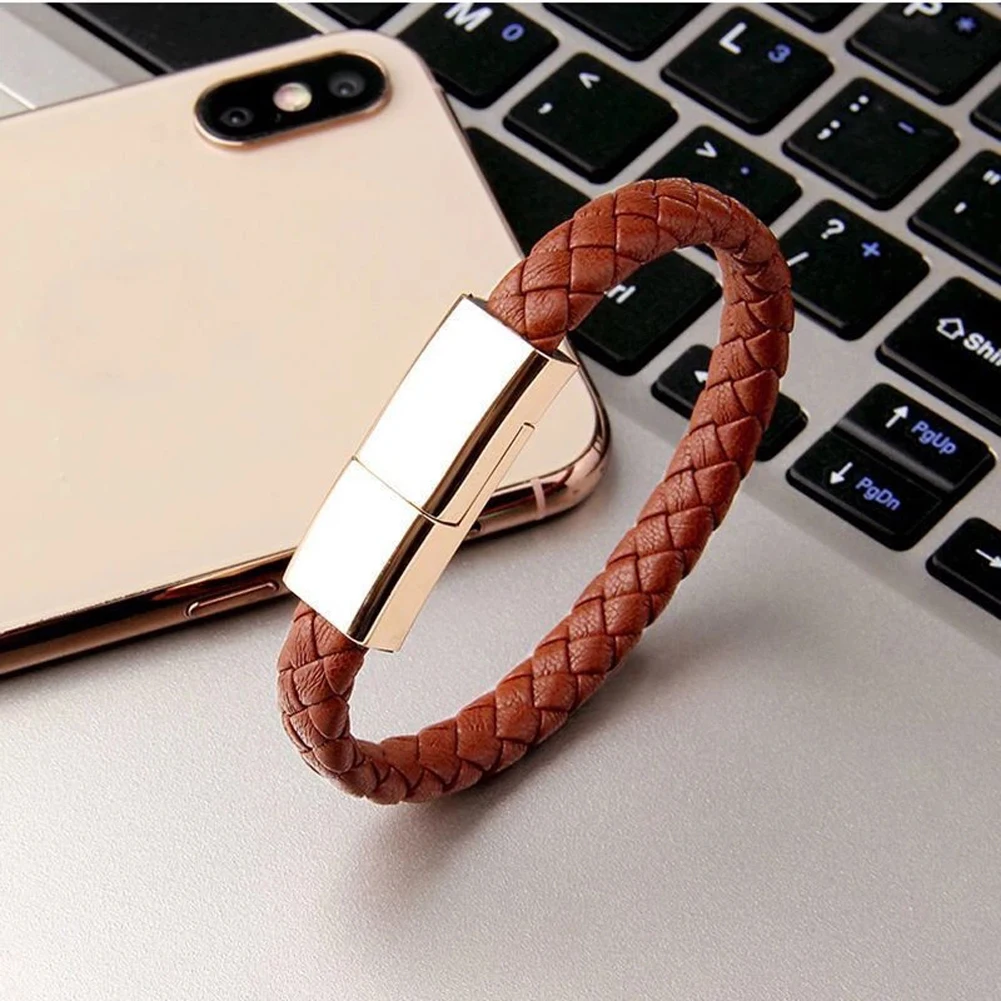 22.5CM Bracelet USB Charging Cable Data Charging Cord for iPhone Plus X XR Xs Max for samsung HUAWEI xiaomi USB C Micro cable iphone to hdmi Cables