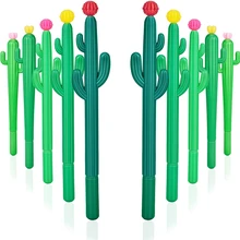 20 шт милые Креативные гелевые ручки кактус Канцелярские Подарочные гелевые черные чернила для ручки офисные школьные принадлежности инструменты подарок