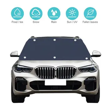 

Car Windshield Snow Cover Ice Removal Wiper Visor Protector All Weather Winter Summer Auto Sun Shade For Cars Trucks Vans