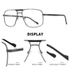 Мужские классические квадратные очки MERRYS, дизайнерские оправы для очков с двойной перемычкой, по рецепту, S2012 ► Фото 2/6