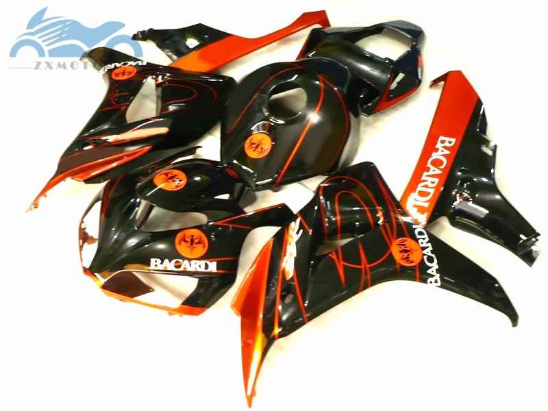 ABS пластик Инъекции обтекатель комплект Подходит для Honda CBR 1000RR 2006 2007 CBR1000RR 06 07 красный черный спортивный обтекатель наборы кузова XY10