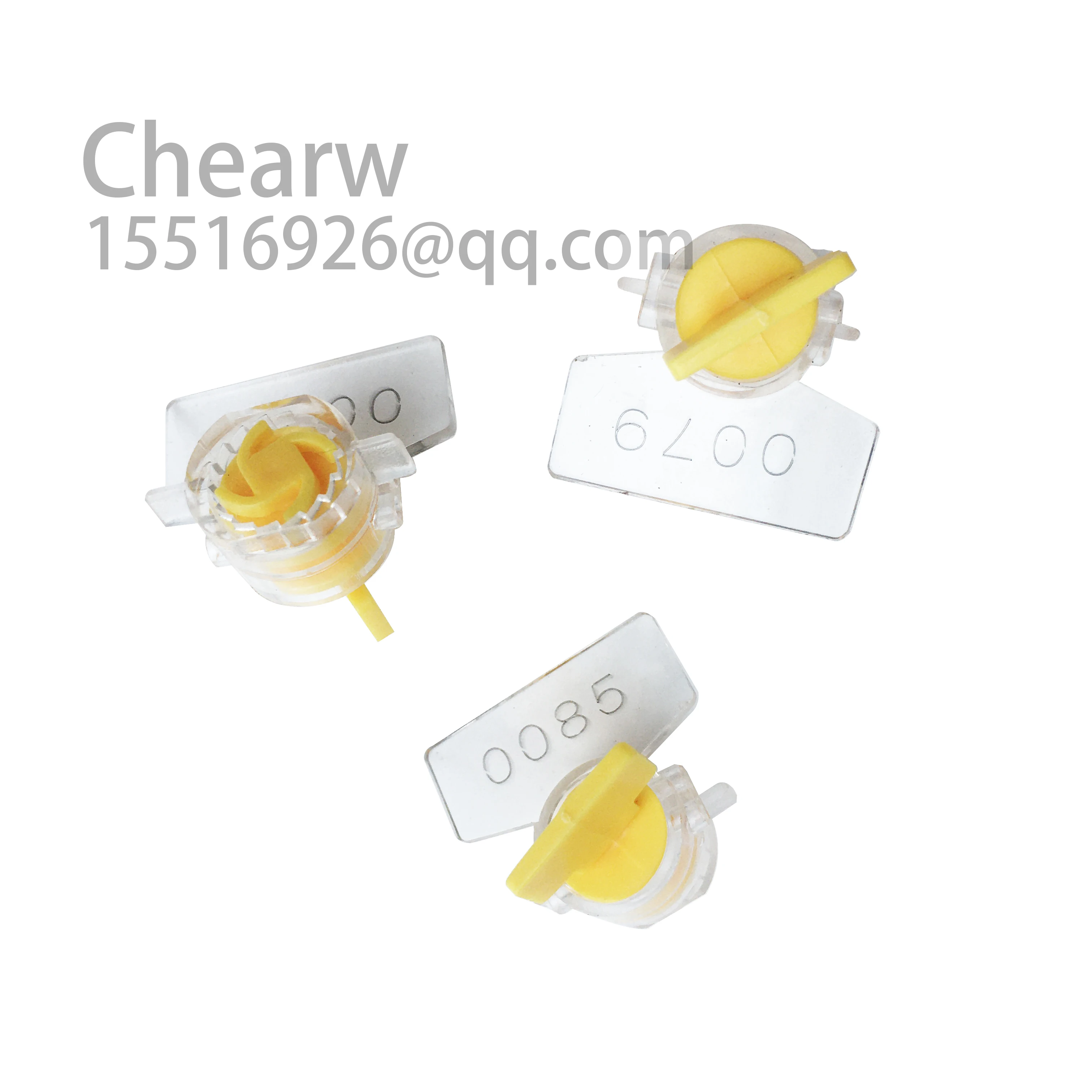 Torsion Seal Mini Plastic Seals Laser Printing Company Signs and Number 100pcs meter seal