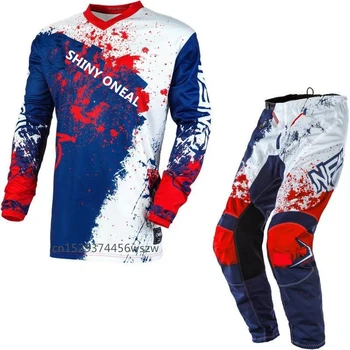 

2020 Motocross Gear Set MX Racing Jersey and Pants Combo Spring Autumn Element Factor AMX Dirt Bike Racing Suit hcf