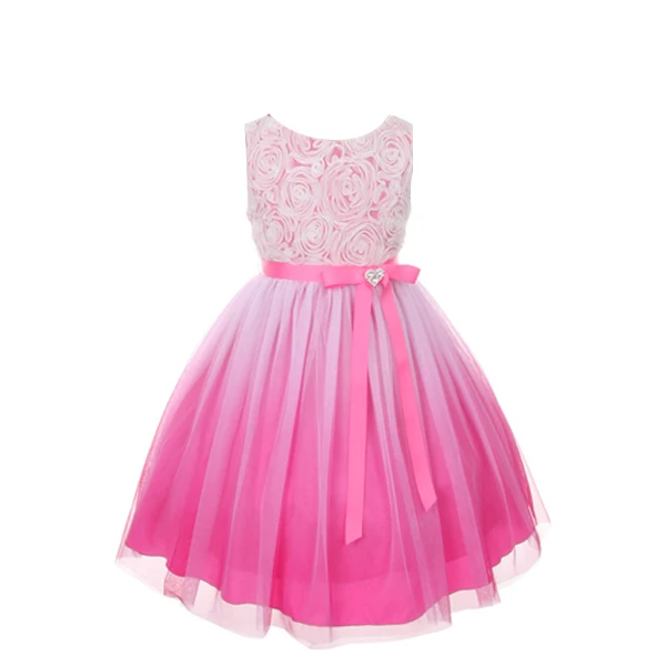 CAILENI/Новинка года; детское платье для дня рождения; vestido; платье принцессы; детское платье высокого качества для маленьких девочек; платье для крещения для девочек - Цвет: 28 rose