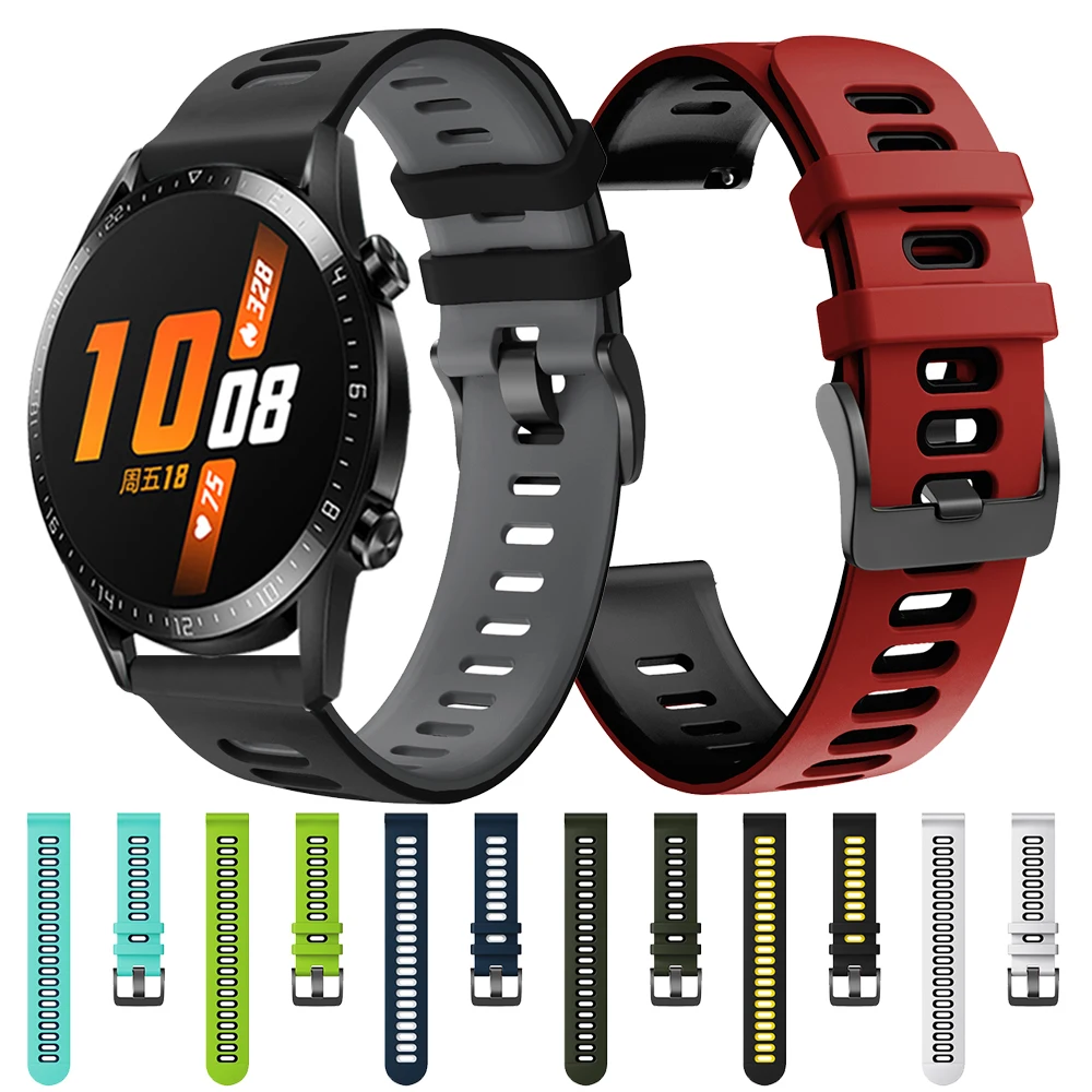 Ремешок MagicWatch 2 Correa силиконовый для HUAWEI WATCH GT 46 мм 42 спортивная версия HONOR Magic
