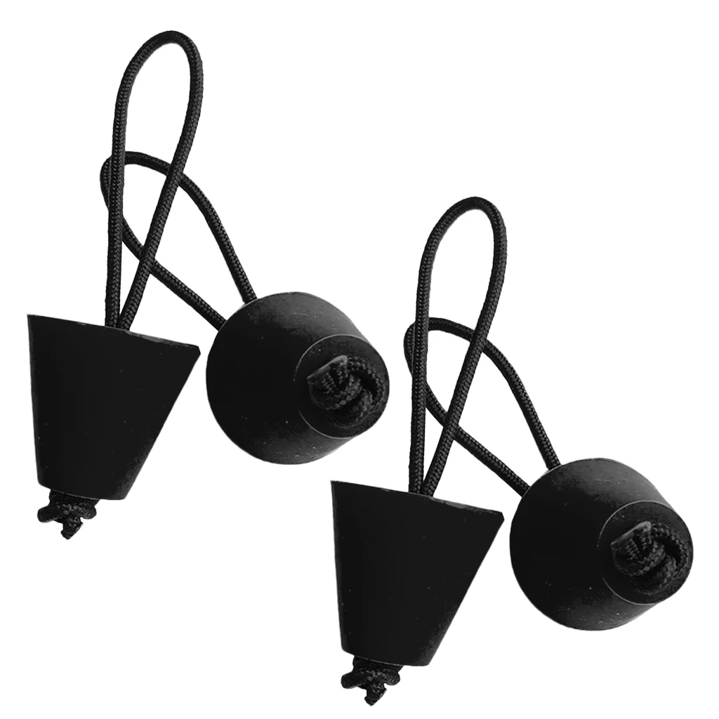4pcs Universal Kayak Scupper Plugs Canoe Drain Holes Stoppers Black/Blue/Red