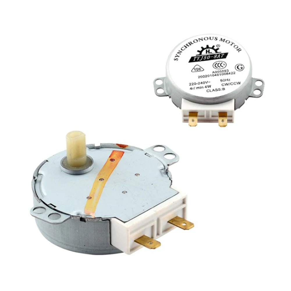 Microwave oven motor TYJ50-8A7 220V-240V microwave oven synchronous turntable motor 4W microwave oven synchronous rotary table motor tyj50-8a7