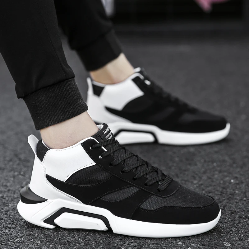 

Autumn 2019 new main push fashionable men's shoes high-top board shoes