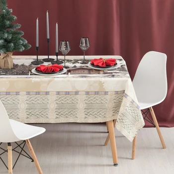 

Tablecloth "Ethel" Winter forest 145x250, 100% cotton, 136 g / m2 with GMO