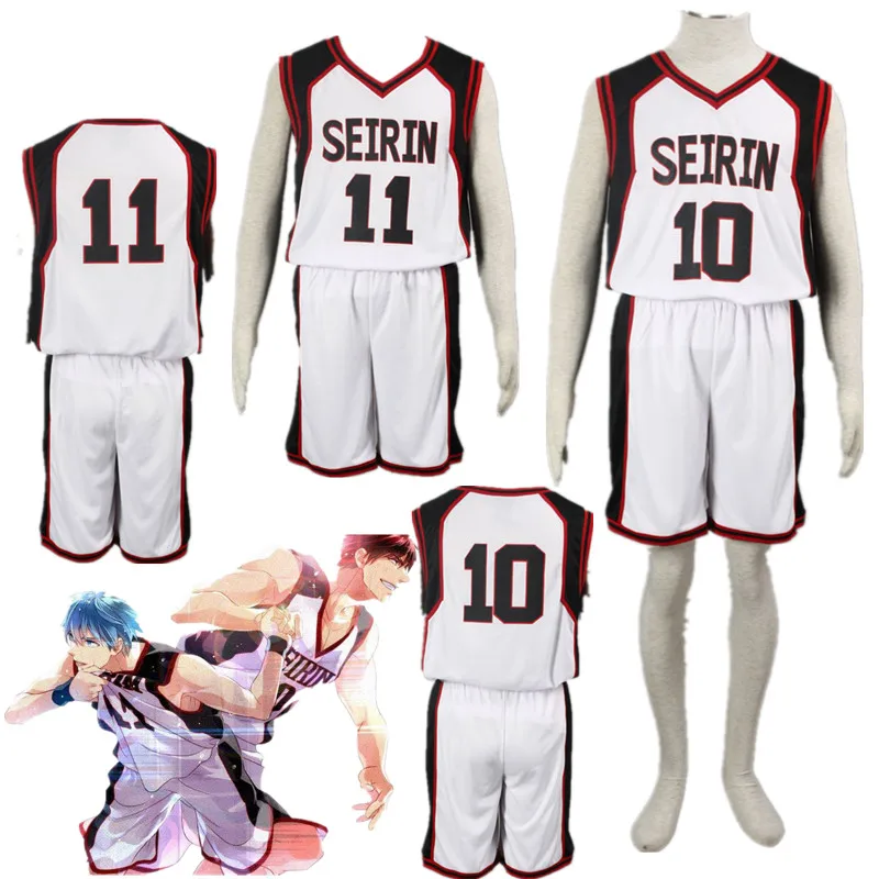 Баскетбольная форма Kuroko's SEIRIN номер 10 и 11 униформа для баскетбола костюмы
