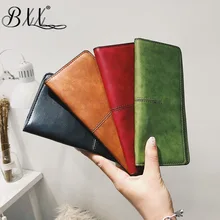 BXX Sac/ Модный женский кошелек, длинный женский клатч из искусственной кожи, Ретро Кошелек для монет, на застежке, сумка для телефона, держатель для карточки-ключа, ZA2294