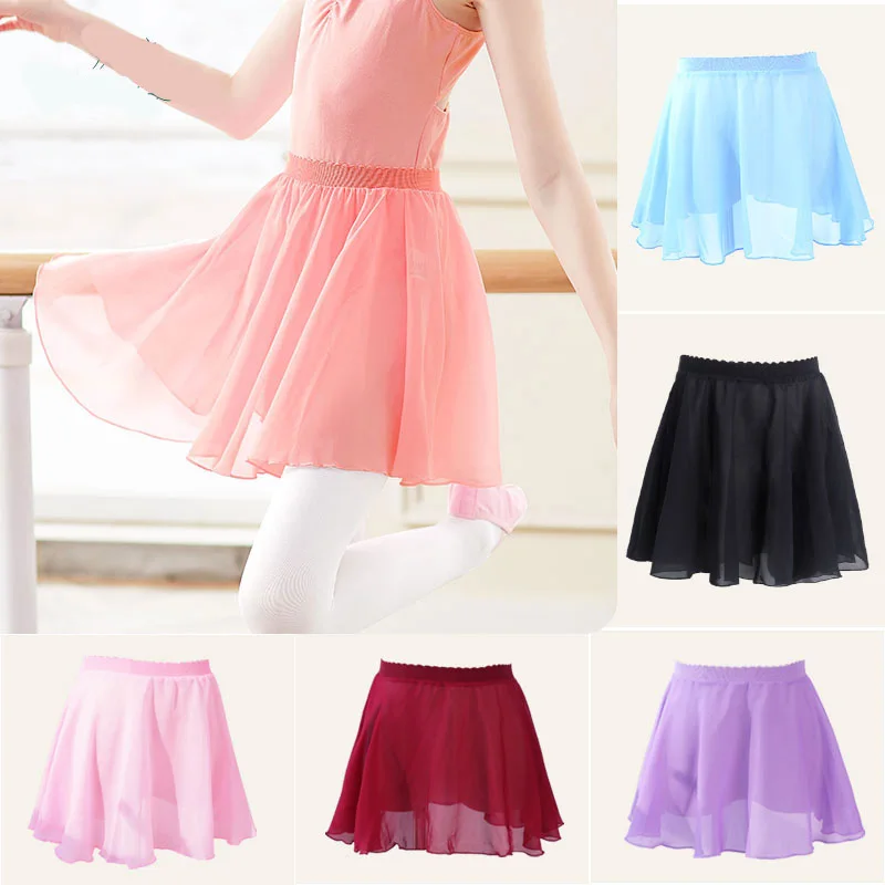 Ballet Waistband Leotard Chiffon Skirt Ballet Chiffon Wrap Skirt Girls Wrap Skirts Dance for Toddlers Kids ballet leotard dance leotard ballet skirts girls dance costumes