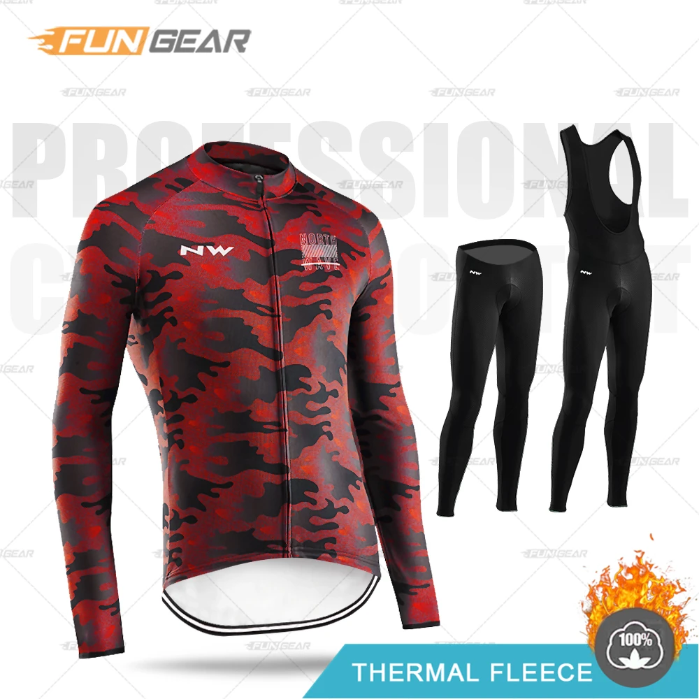 Ropa Ciclismo Northwave, зимние теплые флисовые майки, одежда для велоспорта, теплая одежда, мужская Джерси, костюм для езды на велосипеде, комбинезон, комплект