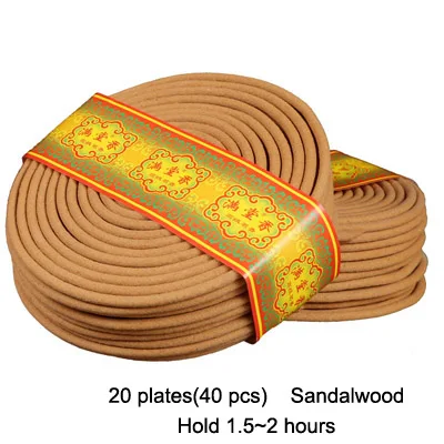 40 x sandalwood ERMAKOVA держатель для благовоний аксессуары зажим для благовоний палочка катушка конус обратная подача благовоний подарок - Цвет: 40 x sandalwood