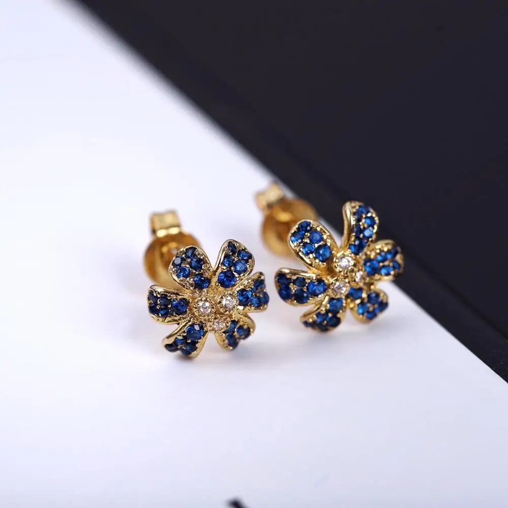 

18K Gold Plating Stud Earrings New Original Brand Collection G Series Runway Designer INS Fashion European Diamond Earrings Stud