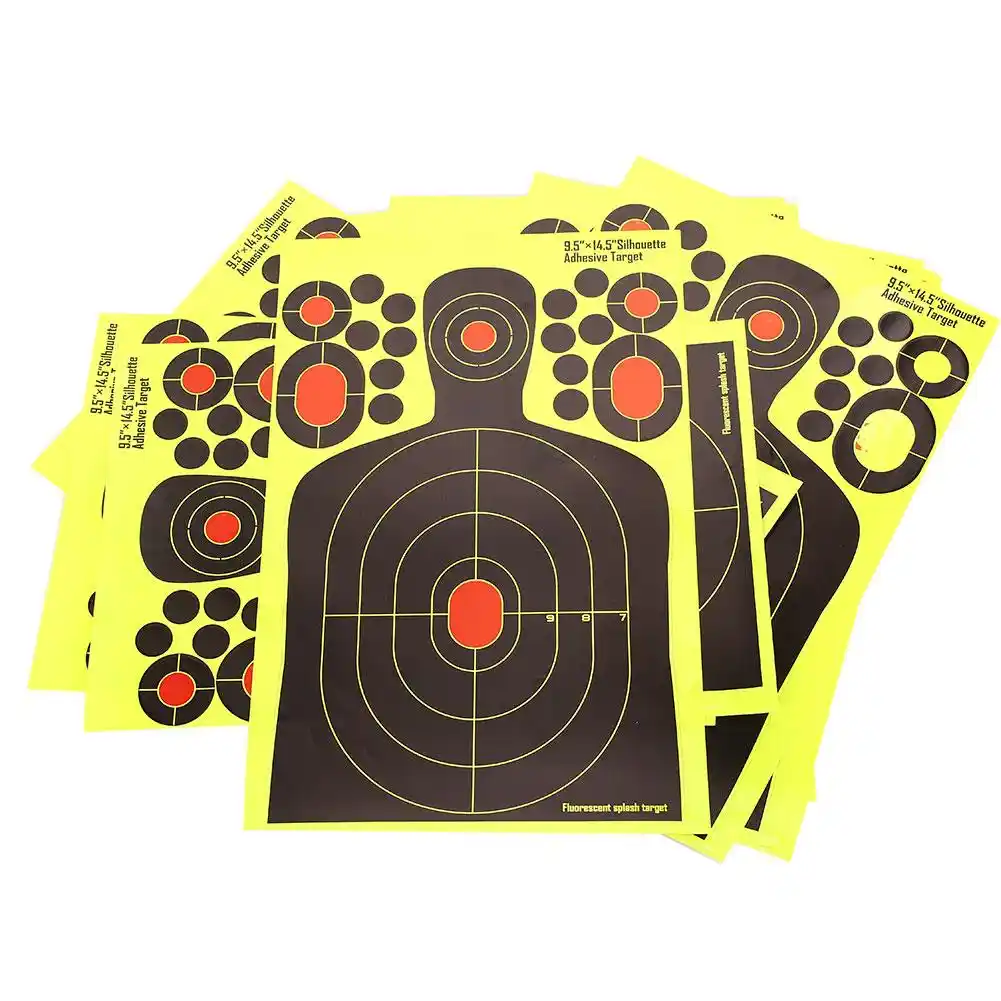 Wirtschafts Gelb Papier Gewehr Jagd Bogen Papier Ziel Schiessen Ziel Bogenschiessen Training Ziel Aufkleber Praxis Freien Jager Paintball Zubehor Aliexpress