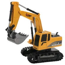 2.4ghz 6 canais 1:24 brinquedos de escavadeira controle remoto rc engenharia carro liga simulada escavadeira rtr para crianças presente natal