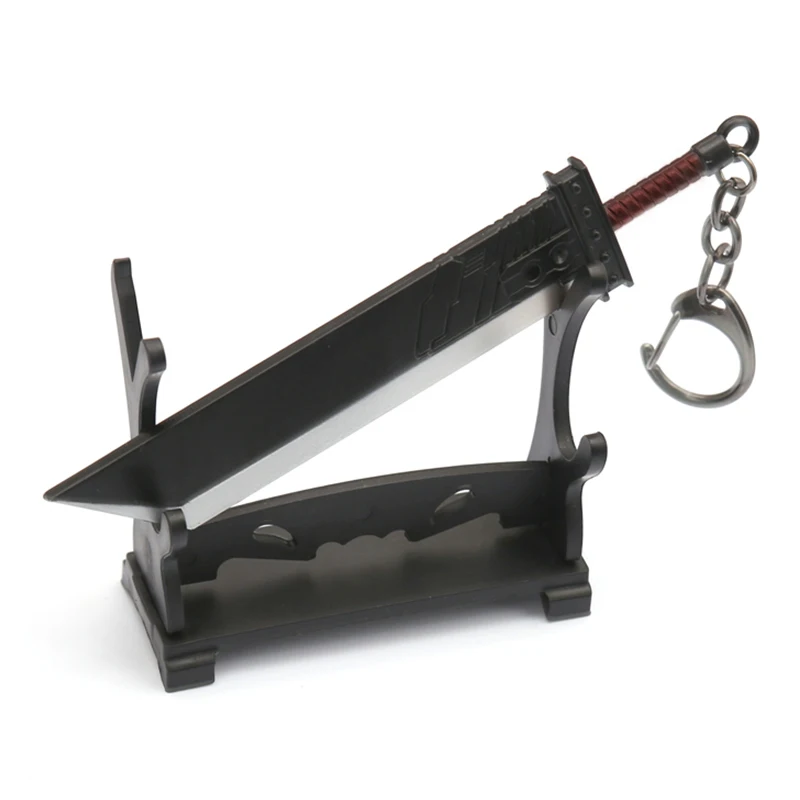 GameFinalFantasyRemakeCloudStrifeBusterSwordKeychainMenMetal