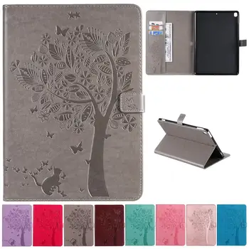 

Case for iPad 10.2 2019, iPad 7th Generation iPad Air 2019 Cover Tablet Tree Cat Pattern Case