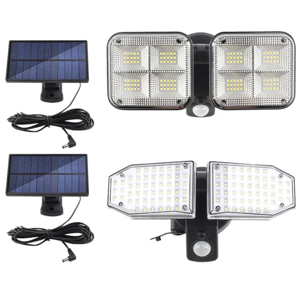 

20 Вт 120LED солнечный светильник движения PIR Сенсор гараж лампа садовая мебель безопасности настенный светильник 18650 Перезаряжаемые уличные индукционный светильник