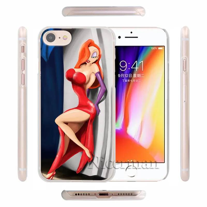 Сексуальный чехол для телефона Jessica Rabbit для Apple iPhone X, XR, XS, 11 Pro Max, 7, 8, 6, 6s Plus, 5 5S, Жесткий Чехол