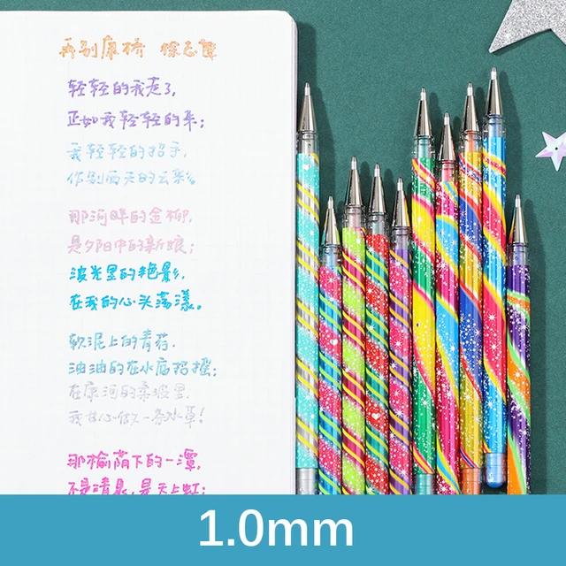 Fantasy Rainbow Gel Pen color gradient press 0.6mm hand account