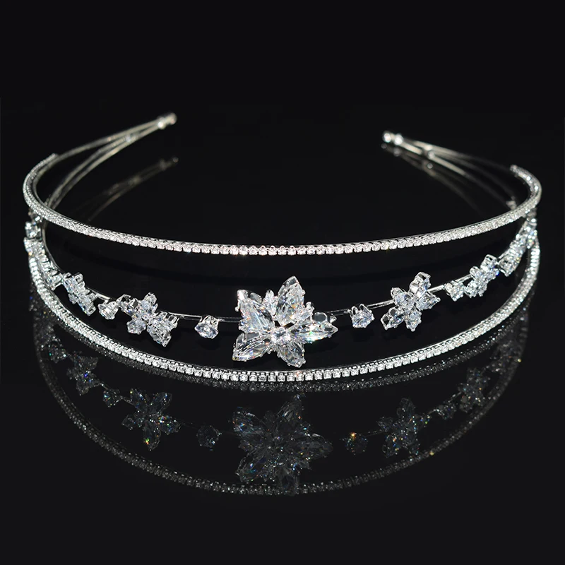 Wedding Bridal Crystal Tiara Princess Pageant Prom Rhinestone Headband Zircon Hair Band Hair accessories