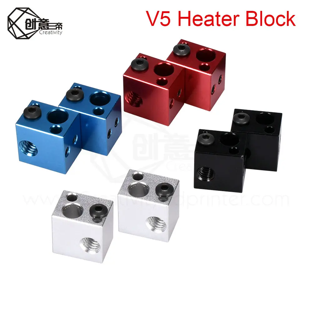 V5 Heater Block Aluminum Silicone Sock 3D Printer Parts VS E3D V6 Fit J-head Hotend Bowden Extruder To Thermistor | Компьютеры и офис