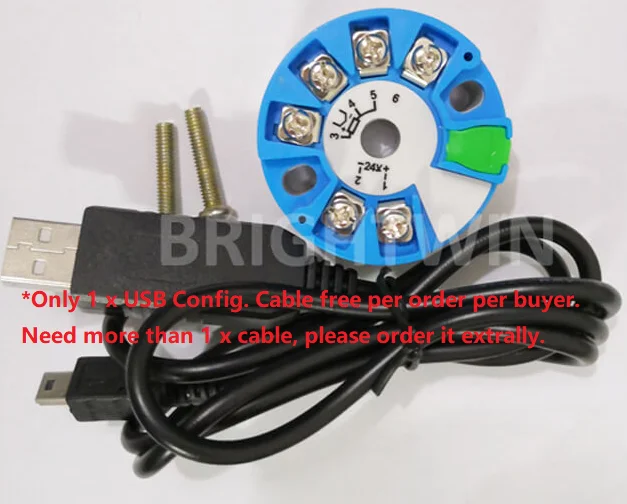 Type K TC input Программируемые термопары RTD PT100 до 4-20mA конвертер TC RTD вход 4-20mA выход на головке температурный передатчик - Цвет: Type K TC input