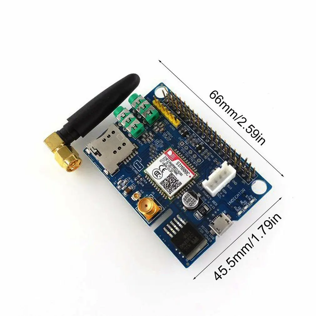 Маленький размер SIM800C GSM GPRS модуль четырехдиапазонная Плата развития Модуль подходит для Raspberry Pi