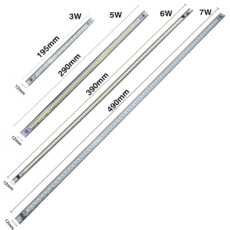 lâmpadas de led de bulbo e de tubo