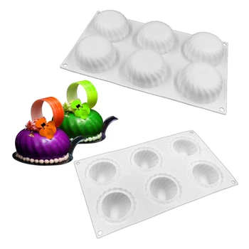 

New Pumpkin Shaped Silicone Cake Mold Dessert Baking Mould For Chocolate Jelly Cookie Pie Fondant Cake Decorating Tools