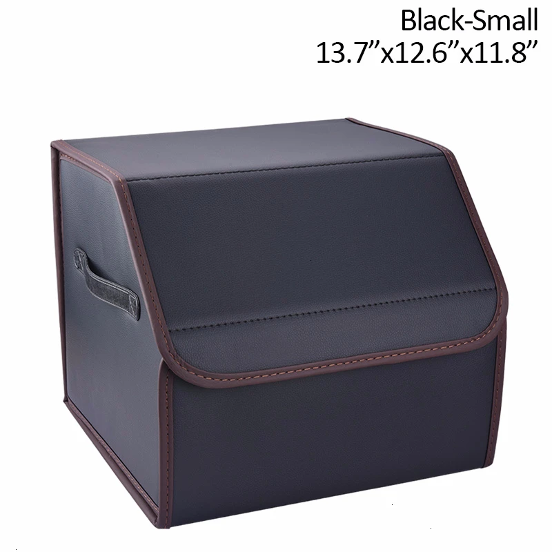 Black small SPEEDWOW автомобильная сумка для хранения из искусственной кожи, органайзер для хранения багажника, многоцелевой складной ящик для инструментов, Автомобильный багажник - Название цвета: Black small
