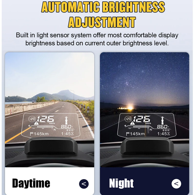 On Board Computer With Bluetooth Live Navigation HUD OBD2 Speed Fuel Consumption Head Up Display Car Electronics On Board Computer With Bluetooth Live Navigation HUD OBD2 Speed Fuel Consumption Head Up Display Car Electronics