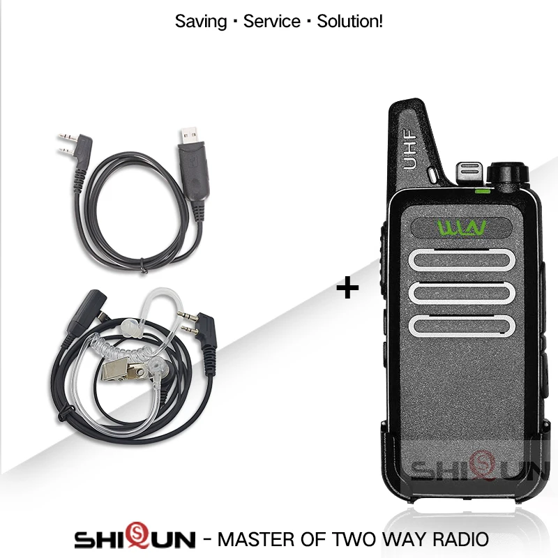 1 шт. WLN KD-C1 Мини Портативная рация UHF двухстороннее радио RT22 talki walki WLN радио 5 Вт Мини портативное 2 пути радио UHF 400-470Mh USB - Цвет: Add AC Cable