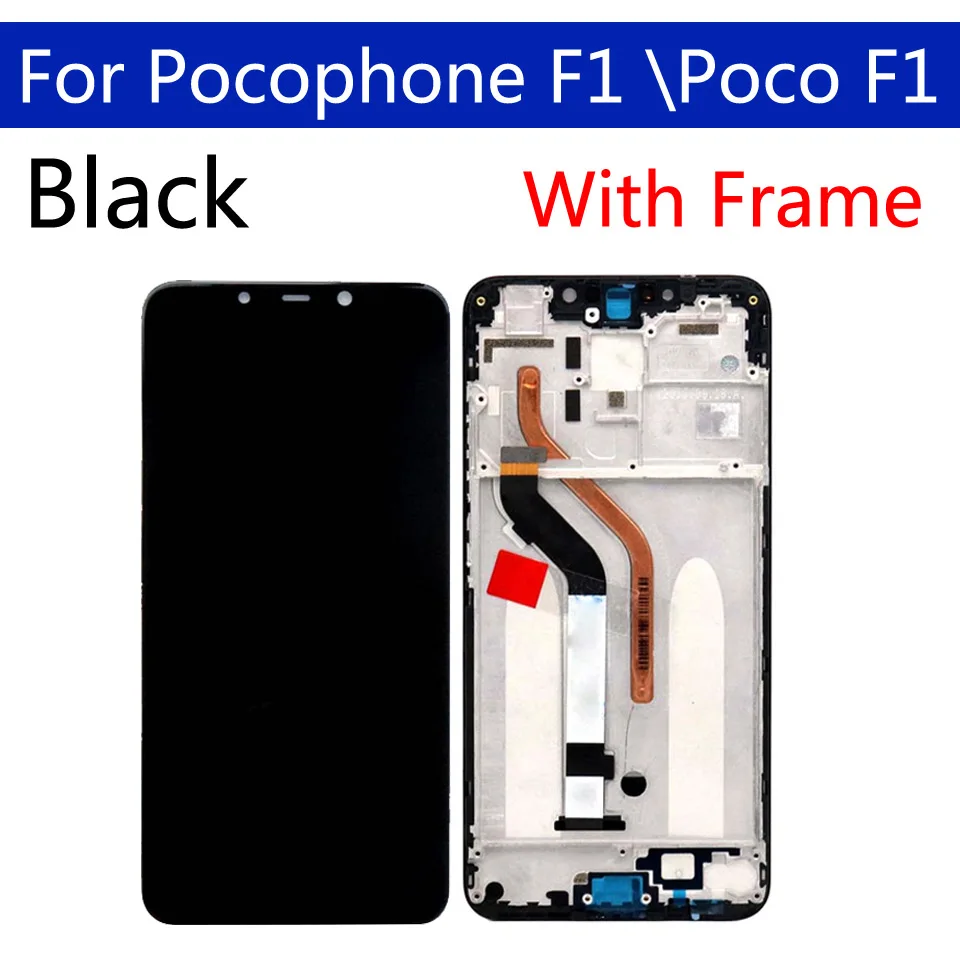 Фото Оригинальный дисплей 6 9 дюйма для Xiaomi Poco F1 дигитайзер сенсорного ЖК экрана с Оригинальный дисплей 6 9 дюйма для Xiaomi Poco F1 дигитайзер сенсорного ЖК экрана с